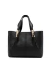 Elisabetta Franchi Shopping Bag In Black