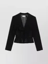 Elisabetta Franchi Tailored Blazer With Sheer Tulle Panels