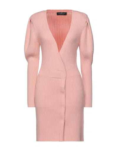 Elisabetta Franchi Short Dresses In Salmon Pink