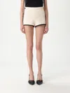 Elisabetta Franchi Multicolor High-waisted Shorts With Scalloped Hem In Neutral