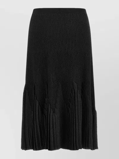 Elisabetta Franchi Short Ruffle Skirt Above The Knee