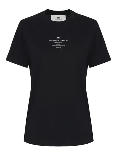 ELISABETTA FRANCHI SHORT-SLEEVE PRINT T-SHIRT