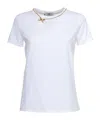 Elisabetta Franchi Short-sleeved T-shirt In White