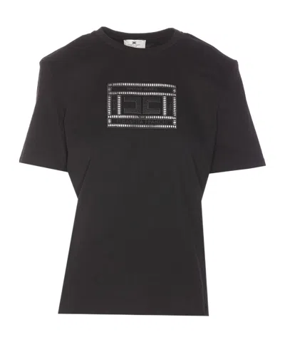 ELISABETTA FRANCHI ELISABETTA FRANCHI LOGO EMBROIDERED T-SHIRT