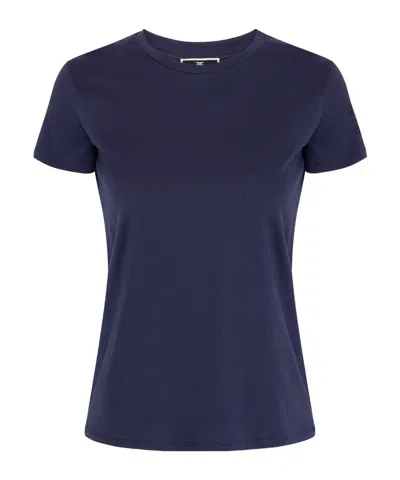 Elisabetta Franchi Short-sleeved T-shirt In Blue