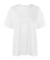 Elisabetta Franchi T-shirt In Jersey Con Logo Embossed In White