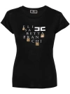 ELISABETTA FRANCHI SHORT SLEEVES LOGO T-SHIRT,MA00841E2