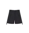 Elisabetta Franchi High-waisted Tailored Black Shorts In Black