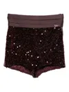 Elisabetta Franchi Sequin-embellished Shorts In Black
