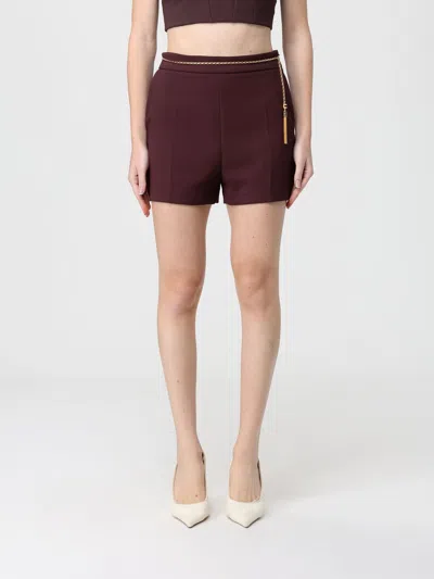 ELISABETTA FRANCHI SHORTS ELISABETTA FRANCHI WOMAN COLOR WINE,H46238114