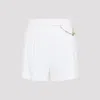 Elisabetta Franchi Tailored Shorts With Metallic-chain In White