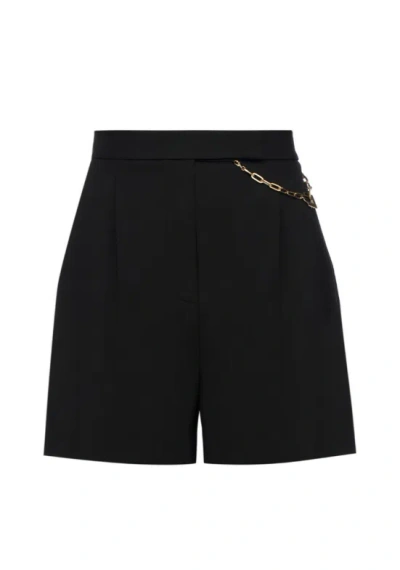 Elisabetta Franchi Shorts With Jewel Logo In Black