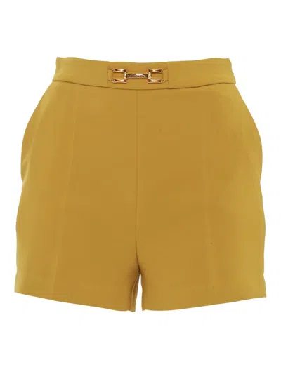 Elisabetta Franchi Shorts In Yellow