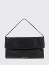 Elisabetta Franchi Logo-embossed Folded Shoulder Bag In Black