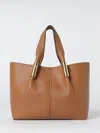 Elisabetta Franchi Large Logo-detail Tote Bag In Brown