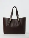Elisabetta Franchi Shopping Bag In Brown