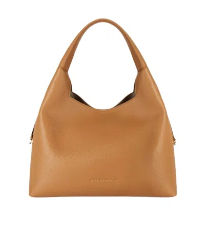 Elisabetta Franchi Shoulder Bag With Charms In Brown