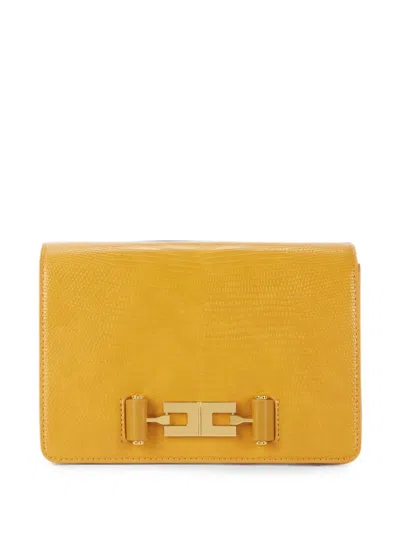Elisabetta Franchi Shoulder Bag With Groumette Chain In Blue