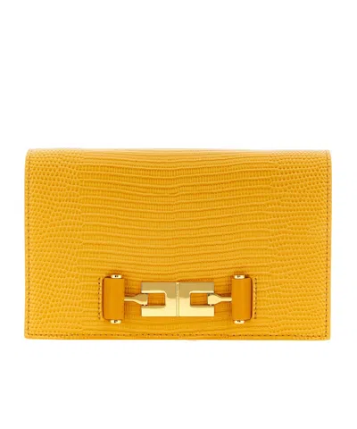 ELISABETTA FRANCHI SHOULDER BAG WITH GROUMETTE CHAIN