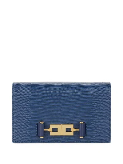 Elisabetta Franchi Shoulder Bag With Groumette Chain In White