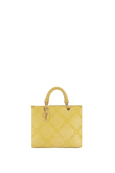 Elisabetta Franchi Shoulder Bag In Yellow