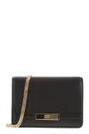 Elisabetta Franchi Shoulder Strap With Groumette Chain In Black