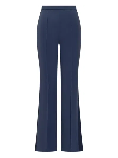 Elisabetta Franchi Side-stripe Trousers In Blue