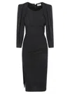 Elisabetta Franchi Side-zip Jersey Midi Dress In Black