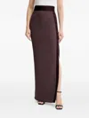 Elisabetta Franchi Side-zip Maxi Skirt In Black