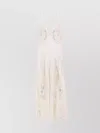 Elisabetta Franchi Silk Georgette And Lace Dress For Special Events