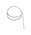 Elisabetta Franchi Silver Chain Belt In Metallic