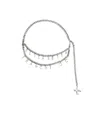 Elisabetta Franchi Silver Chain Belt In Silver
