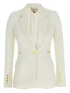 Elisabetta Franchi Single-breasted Blazer In Neutral