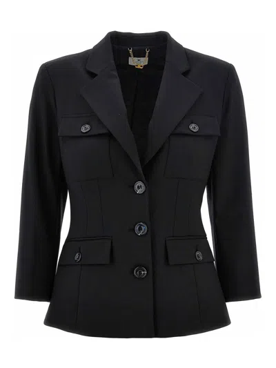 ELISABETTA FRANCHI SINGLE-BREASTED BLAZER