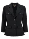 Elisabetta Franchi Tailored Fit Single-breasted Blazer In Black