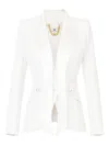 Elisabetta Franchi Single-breasted Blazer In White
