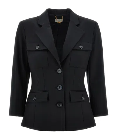 ELISABETTA FRANCHI ELISABETTA FRANCHI SINGLE-BREASTED TAILORED BLAZER