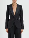 Elisabetta Franchi Single-breasted Jacket In Black
