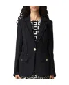 Elisabetta Franchi Single-breasted Suit Jacket In Black