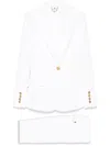 Elisabetta Franchi Single-breasted Trouser Suit In White