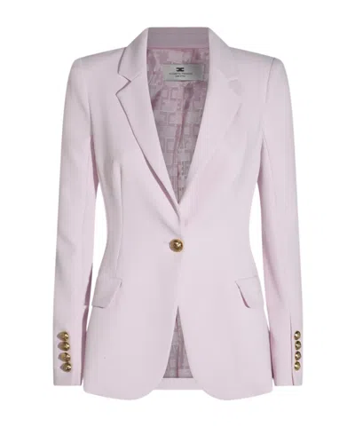 Elisabetta Franchi Single-button Blazer In White