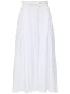 Elisabetta Franchi Satin Skirt With Belt