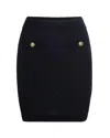 Elisabetta Franchi Gonna In Maglia Con Paillettes Nera In Black