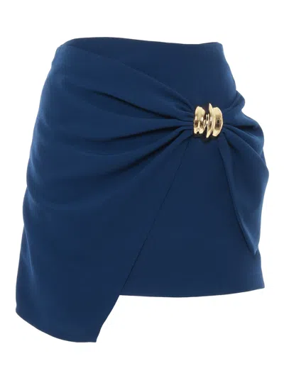 ELISABETTA FRANCHI MINI BLUE SKIRT