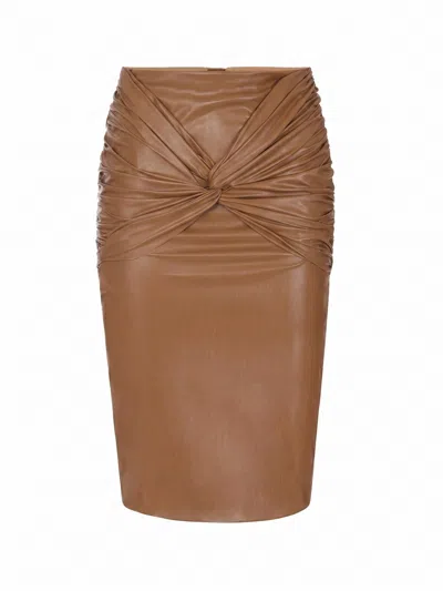 Elisabetta Franchi Skirt In Brown