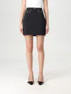 Elisabetta Franchi Horse-collar Button-down Skirt In Black