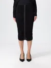 Elisabetta Franchi Elasticated-waistband Midi Skirt In Black