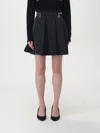 Elisabetta Franchi Pleated Mini Skirt In Black