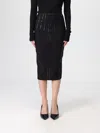 Elisabetta Franchi Skirt  Woman Color Black In Blue