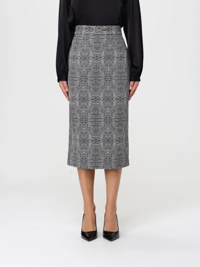 Elisabetta Franchi Skirt  Woman Color Black In Gray